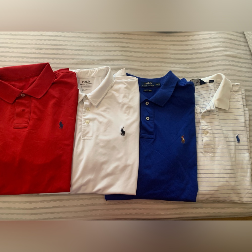 Men Ralph Lauren Polo Shirt XXL Performance Pre-Owned